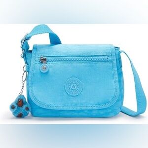 Kipling Sabian Mini Teal Crossbody Bag Small Purse with Keychain